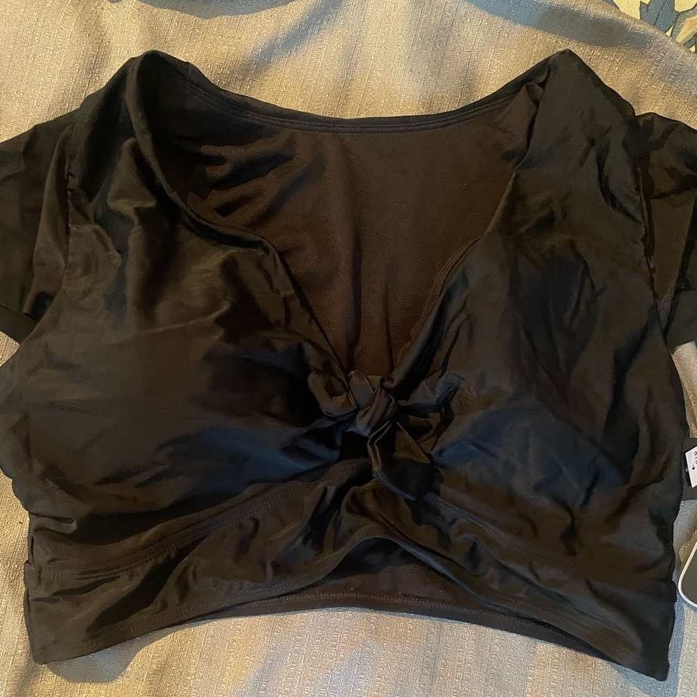 Torrid Front Tied Swim Top